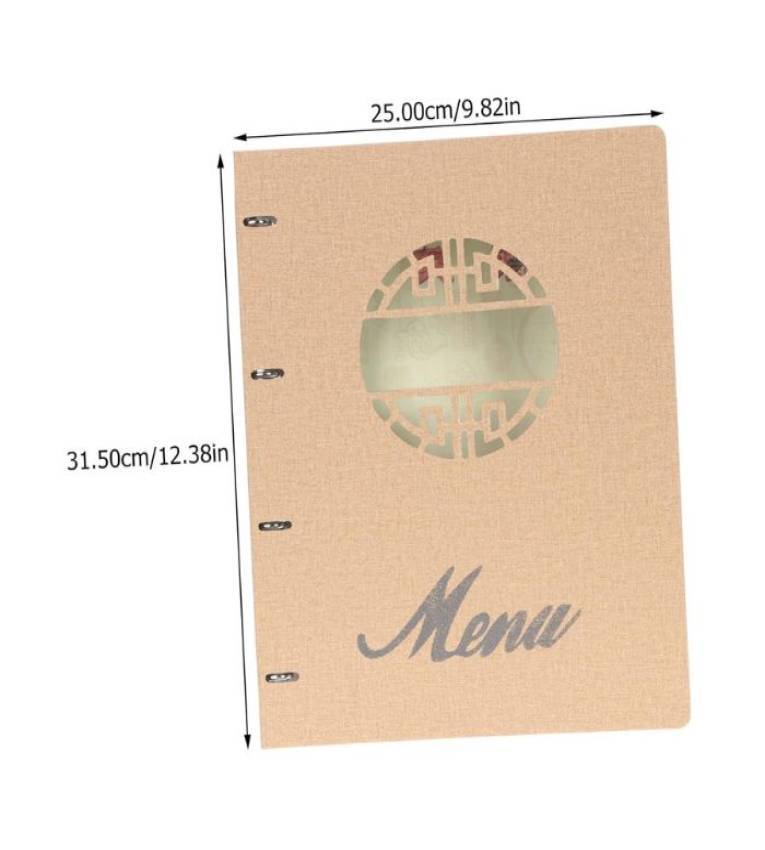 Porte-Menu A4 Classique en Similicuir PU Jaune – 18 Vues Style Lumineux & Moderne